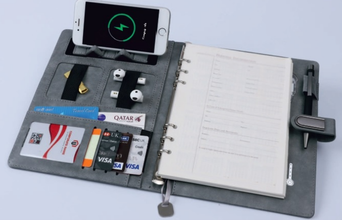 Power Book – A5 Smart Powerbank Organizer Folder